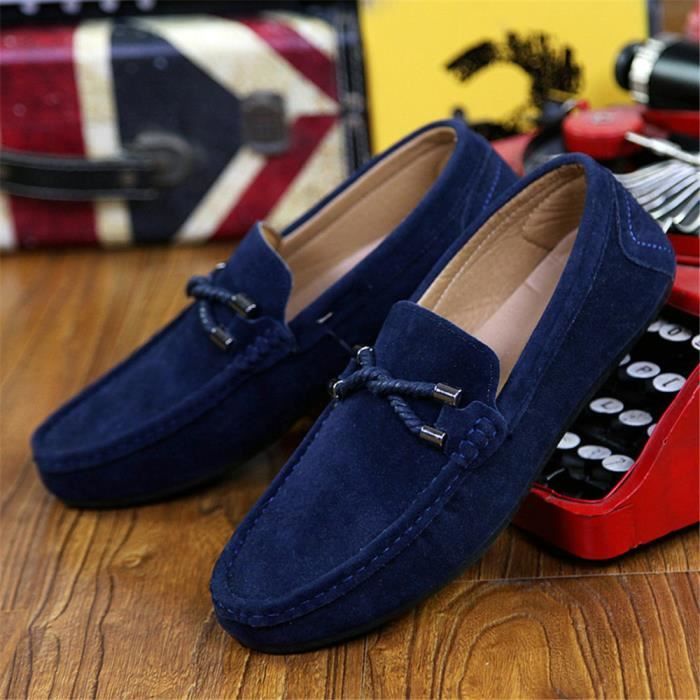 mocassin bleu marine garcon