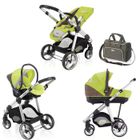 POUSSETTE  BREVI Combiné OVO Trio Auto Vert anis