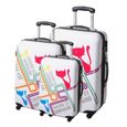 SET DE VALISES TANTINE ET COMPAGNIE 3 valises trolley 4 roues