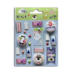 TOGA Lot de 20 embellissements Be connected