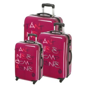 SET DE VALISES TANTINE ET COMPAGNIE 3 valises trolley 4 roues SET DE VALISES TANTINE ET COMPAGNIE 3 valises trolley 4 roues