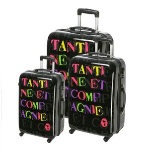 SET DE VALISES TANTINE ET COMPAGNIE 3 valises trolley 4 roues SET DE VALISES TANTINE ET COMPAGNIE 3 valises trolley 4 roues