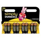  Duracell - Pile Alcaline - AAx8 Simply (LR6)