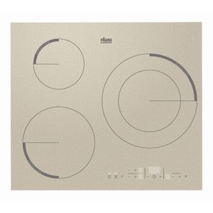 FAURE FEI6532FSA Table de cuisson Induction - 3 zones - 7400W - L59 x P52cm - Rev?tement verre - Argentée