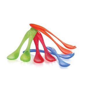 NUBY Lot de 3 cuill?res - 3 fourchettes Picnic