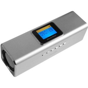 MUSICMAN MA DISPLAY SOUNDSTATION Enceinte portable avec écran, lecteur MP3 et radio intégrée - Argent