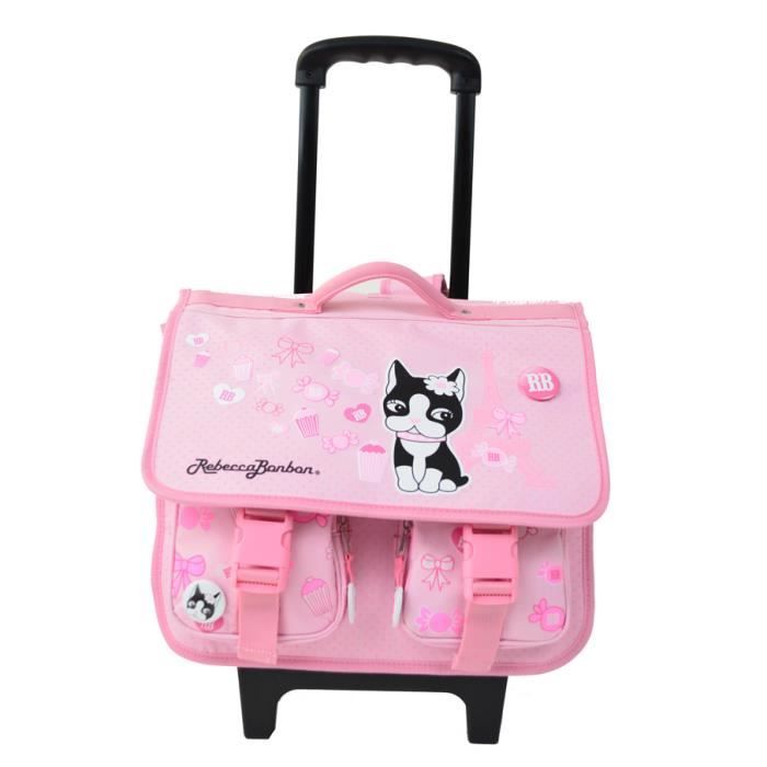 Cartable a roulette rebecca bonbon