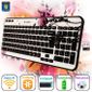 CLAVIER - PAVE NUMERIQUE Logitech Wireless Keyboard K360 Fingerprint Flower