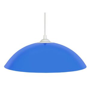 Lustre - suspension Demi-lune E27 25 W ?29,5 cm Bleu ciel