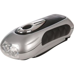 SILVERLINE Lampe-torche ? manivelle LED