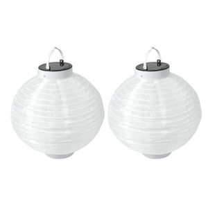 SOLARLINE Lampion solaire H20cm - Blanc