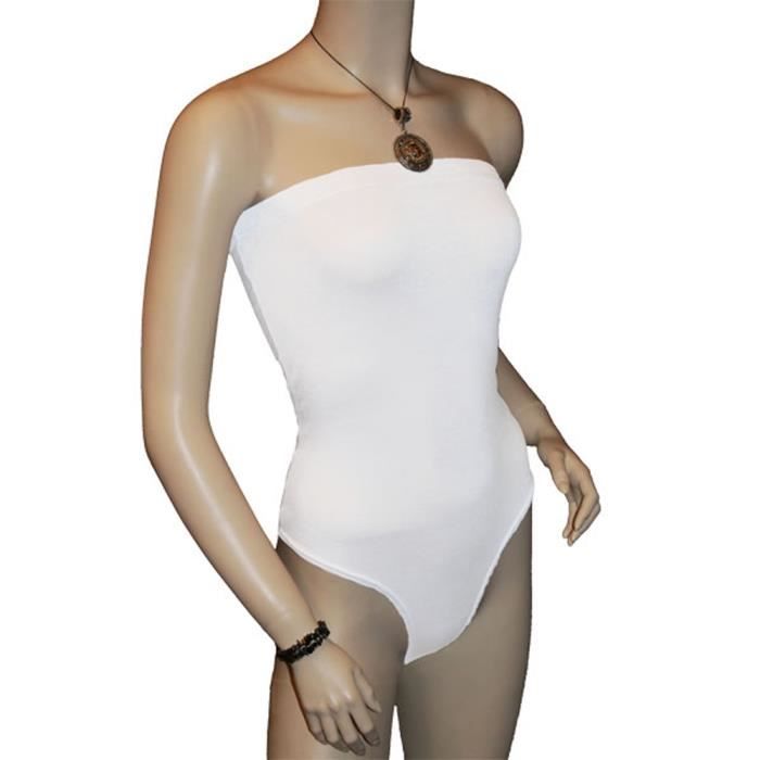 Body Justaucorps Bustier Sans Bretelle Bandeau Achat / Vente body