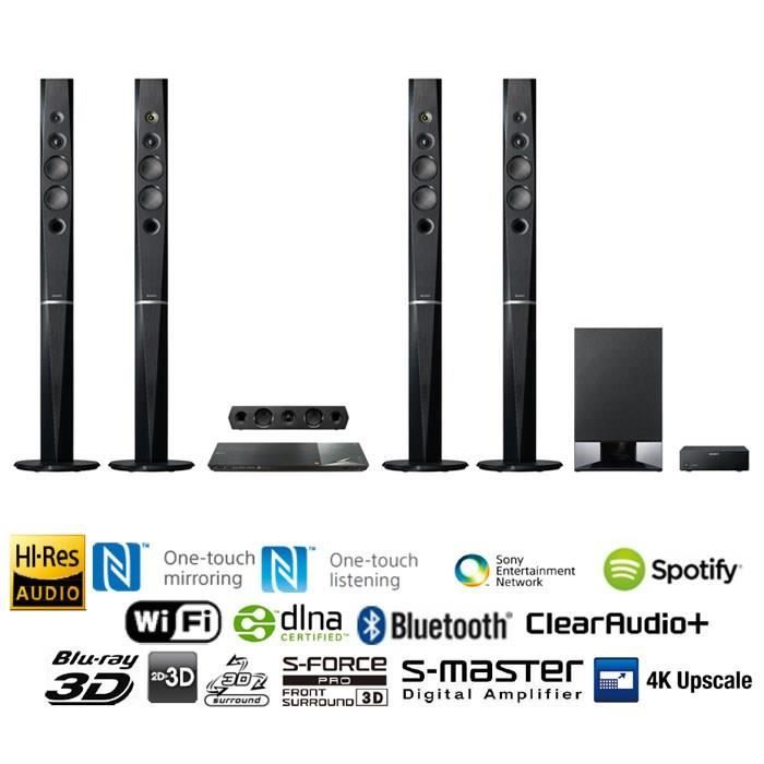 SONY BDVN9200W Homecinéma Bluray 5.1 WiFi 1200W ensemble home cinéma, avis et prix pas cher