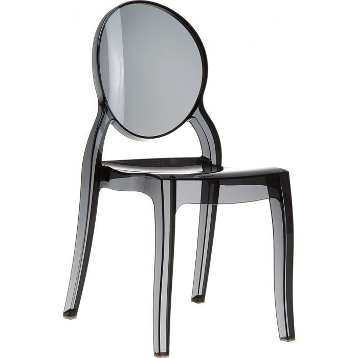 Chaise transparente Polycarbonate ELISABETH   Achat / Vente chaise