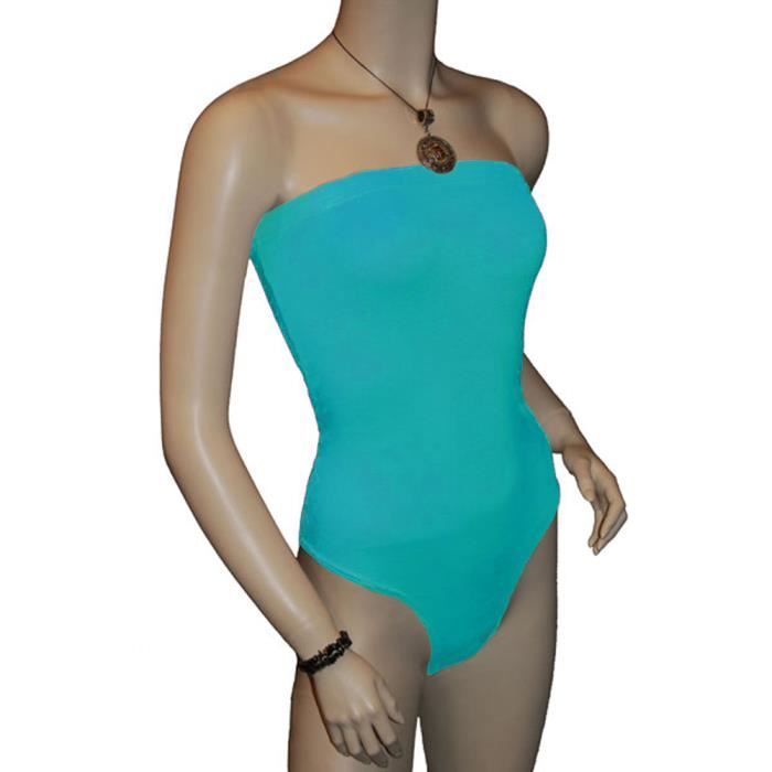 Body Justaucorps Bustier Sans Bretelle Bandeau Achat / Vente body