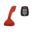 TELEPHONE FIXE Téléphone de table Nordic rouge