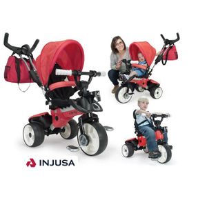 INJUSA Tricycle enfant évolutif City Max Rouge