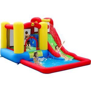 HAPPY HOP Aire de Jeux Gonflable Aquatique Saute et Plonge