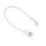 CÂBLE - CONNECTIQUE Mini Câble Lightning USB Blanc Compatible iPhone 5