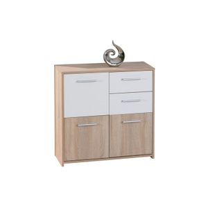 commode 3 portes 2 tiroirs