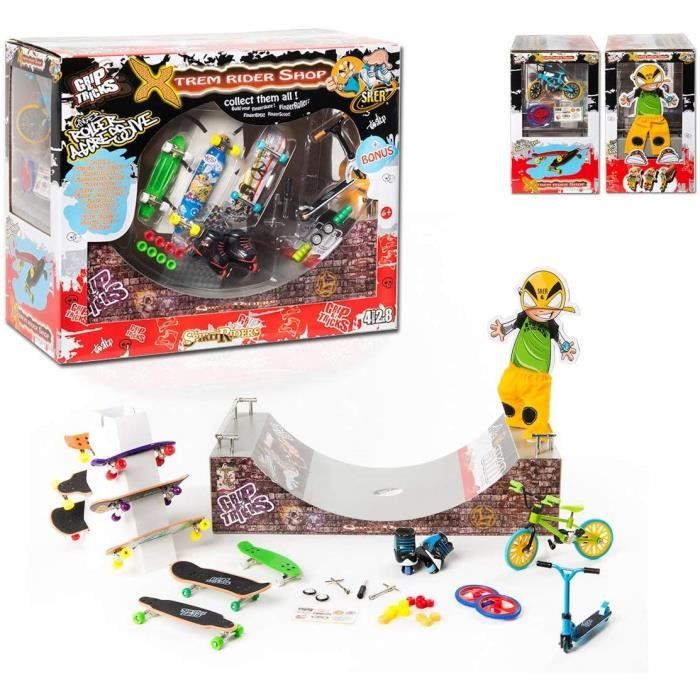 Grip & Tricks GRAND COFFRET COMPLET Cadeau Finger Skates Roller