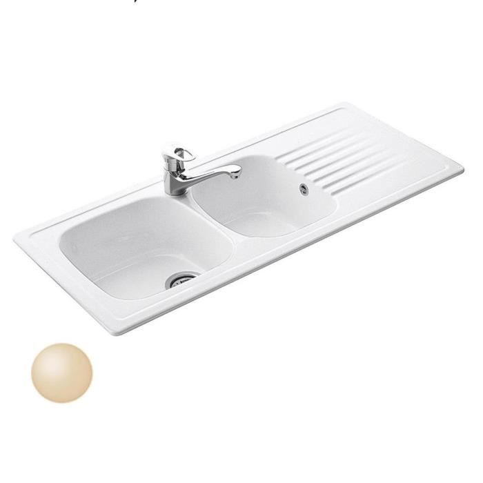 Evier 2 bacs beige achat / vente evier 2 bacs beige pas cher ... Sol Universo Créatif