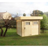 Abri de jardin bois brut emboité moderne 4,84m² Abri de jardin bois brut emboité moderne 4,84m²