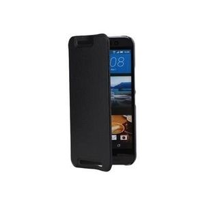 Swiss Charger Etui folio en simili cuir pour HTC One M9 - Noir