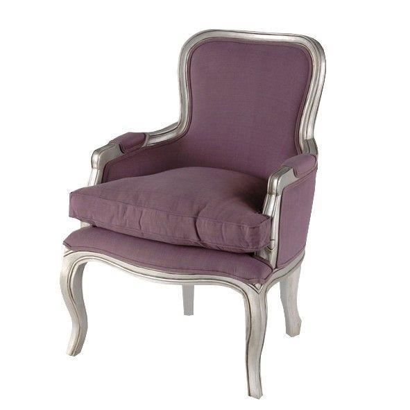 Fauteuil style Louis XV prune Achat / Vente fauteuil Gris Cadeaux