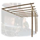 Pergola Bleuet adossante