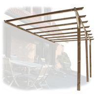  Pergola Bleuet adossante
