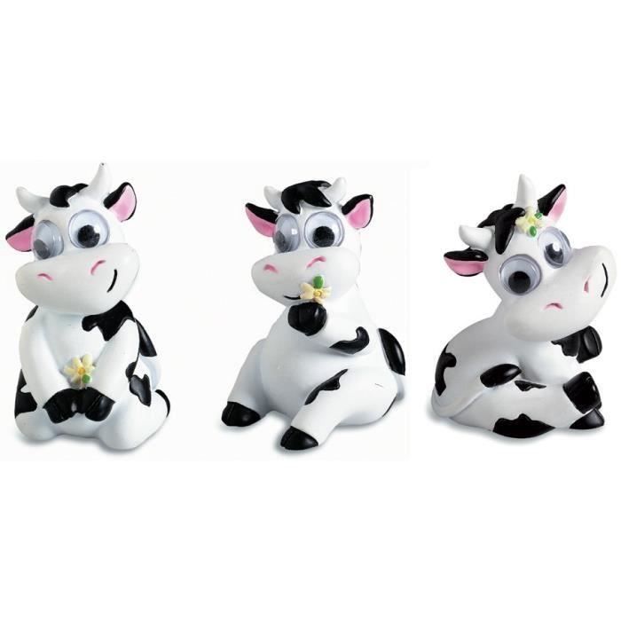 Lot de 3 Figurine statuette Vache rigolote Achat / Vente statue