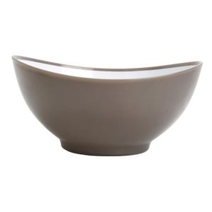 GIMEL Bol 25 cm gris et blanc