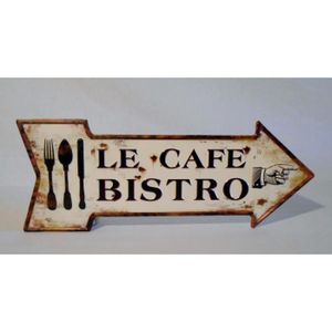 Ordinary Plaque Deco Cuisine Retro #4: Plaque-metal-fleche-le-cafe-bistrot.jpg Ordinary Plaque Deco Cuisine Retro #4: Plaque-metal-fleche-le-cafe-bistrot.jpg