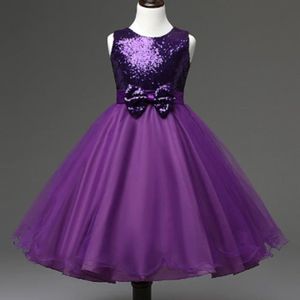 robe ceremonie fille violette