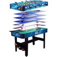 TABLE MULTI-JEUX Multijeux 7 en 1 - BabyFoot/Billard/Hockey...