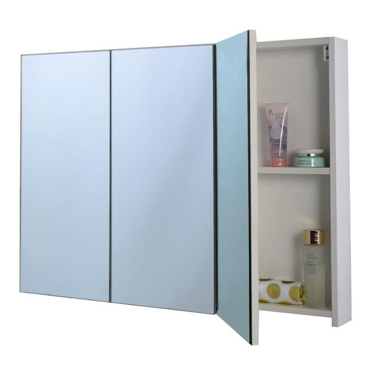 Armoire de toilette/salle de bain à miroir murale 3 ports au choix ...