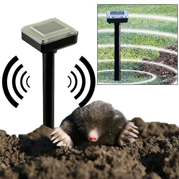 Ultrason Taupe Répulsif Taupe Solaire FISHTEC - Sons & Vibrations - Jusqu'à 800 M² - Étanche Repulsif Chat Exterieur - 9