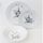 Service Porcelaine 18 pièces BIRD NOIR