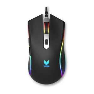 VPRO Souris Gamer V280 - Filaire - Rétroéclairé RGB - Optique - 7 000 dpi - 5 Boutons - PC