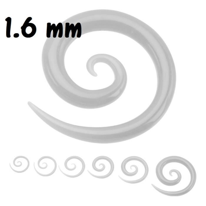 Un piercing expander écarteur spirale Phosphoresce Achat / Vente fer