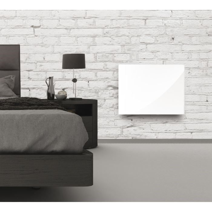 Alpina Radiateur rayonnant 1000W Verre Blanc pas cher Achat / Vente