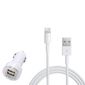 ALIMENTATION TELEPHONE Chargeur USB iphone 5 + allume cigarre