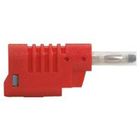 COFFRET ELECTRIQUE - MATERIEL ELECTRIQUE  Fiche banane diamètre 4 mm rouge