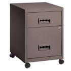 PETIT MEUBLE DE RANGEMENT Caisson PIERRE HENRY 2 tiroirs taupe