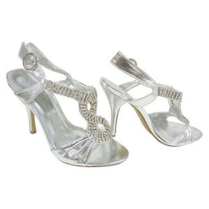 Chaussures de soirÃ©e ouvertes Argent - Achat  Vente Chaussures de ...