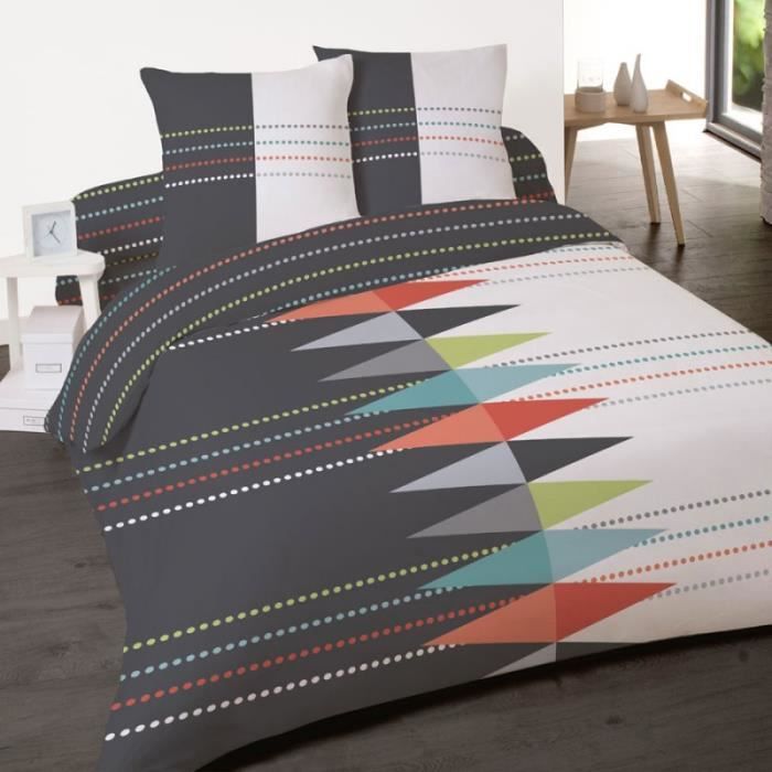 Housse de couette avec rabat pied 220x240 - Achat / Vente Housse de