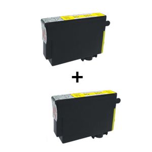 2 cartouches compatibles Epson T1284 Jaune