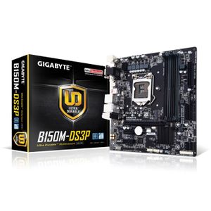Gigabyte Carte m?re GA-B150M-DS3P - Socket LGA 1151 - DDR4 - 2133 MHz - 64 Go - GA-B150M-DS3P