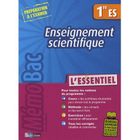 SCOLAIRE / UNIVERSITAIRES Enseignement scientifique ; 1ère ES